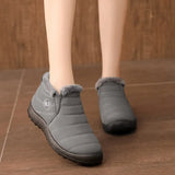 Women Winter Boots Black Snow Boots Waterproof Non-Slip Winter Lady Shoes Men Keep Warm Shoes Hiking