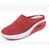 Breakj Small Net Hole Slippers Women No Heel Half-Slippers Thick-Bottom Slippers Women Net Side Half Slippers