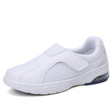 Women Comfortable Woman Casual Flat Shoes Lightweight Breathable Pregnant Woman Nurse Shoes White Sneakers
