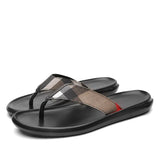 Man Slippers Thick-Soled Mens Slippers High Quality Sewing Casual Shoes Comfortable Beach Sandals Anti-Slip Shoes