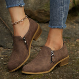 Breakj Autumn And Winter British Sharp Short Boots Women Retro Side Zipper In The Leather Boots Size 43 Martin