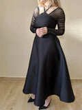 French Dress Women's Spring 2025 New Temperament Elegant Leisure Mesh Splicing Hanging Neck Waist
