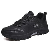 Winter Snow Boots Waterproof Leather Sneakers Super Warm Men Platform Boots Outdoor Male Hiking Boots Work Shoes Plus
