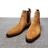Suede Nap Snow Boots Women's Top Quality Chelsea Boots Winter Chunky Boot for Men Warm Flats Shoes Botas