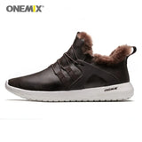 Anti season clearance Men Boots Casual Winter Sneakers Leather Vintage Comfortable Plush Snow Ankle Boots Walking