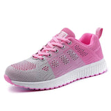 Sneaker New Fashion Woman Vulcanization Shoes 2021 Mesh Breathable Ladies Platform Sneaker Soft Mixed Colors Femme