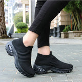 Breakj Explosion Women's Shoes Air Cushion Flying Sneakers Shoes Shoes Fashion Rocking Shoes Casual Shoes Socks