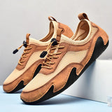 Leather Casual Shoes Breathable Designer Sneakers Men Luxury Brand Loafers Men's Driving Shoe Classic Moccasins Plus Size