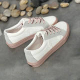 New Women Sneaker Fashion Breathble Vulcanized Shoes Platform Lace Up Casual White Shoes Tenis Feminino Zapatillas