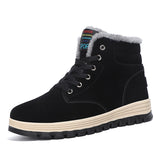 Breakj Men's Shoes Winter Plus Thick Snow Boots Trend High Help Martin Boots Men's Cotton Shoes Warm Casual