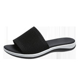 Breakj Summer New Large Size Women's Shoes Casual Flying Shoes Soft Polyurethane Lightweight Flat-Bottomed Slippers