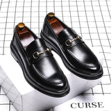 Breakj Version Of Joker Fashion Pointed Casual Leather Shoes Set Feet Business Lazy Men's Shoes Single Shoe Model