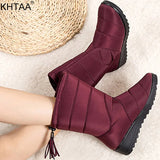 Warm Snow Boots Furry Plush Ladies Ankle Boots Female Short Boot Comfortable Women's Shoes Soft Casual Fashion Zipper