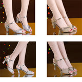 Women Sandals 2020 Summer Shoes Woman Dress Shoes Bling Weddging Shoes Silver High Heels Pumps Ladies Shoes Zapatos Mujer