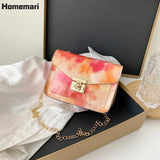 Marbling Crossbody Bags For Women 2021 PU Leather Shoulder Bag Waterproof Handbags For Women Korean Style Female