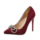Summer New Large Size Ladies Sexy High Heels Rhinestone Casual Comfort Set Heel High 11cm Fashion Ladies High