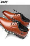 Men New Fashion High Quality Oxford Shoes Business Spring Autumn Breathable with holes Men's Formal business trend