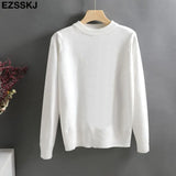 color O-Neck basic sweater thick Women Sweater Pullover Casua Long Sleeve Sweater for women Female pullover