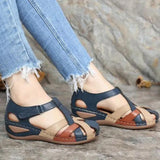 Roman Wedge Women Shoes Summer Beach Breathable Soft Buttom Women Sandals Buckle Retro Sandal Ladies Wear-Resistant 43
