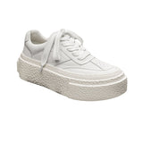 Breakj Leisure Small White Shoes Advanced Design Sense Men's Small Platform Increased Single Shoes Spring And Autumn
