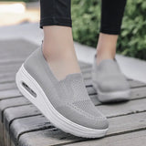 Spring Autumn Women's Swing Shoes Mesh Woman Loafers Flat Platforms Female Shoe Wedges Ladies Shoes Height Increasing