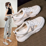 Summer Sandals Women Sneakers Mesh Casual Platform Trainers Shoes Flat Heels Shoes Female Cutout Casual