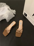 Breakj Small Cool Slippers Children 2025 Summer New Wear Daily Flat Bottom One Word Out Women's