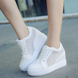 Hidden Wedge Heels sneakers Casual Shoes Woman high Platform Shoes Women's High heels wedges Shoes For