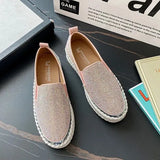 Womens Loafers Shoes Female Footwear Clogs Platform Casual Sneaker Crystal Round Toe Modis Slip-on Big Size Dress New Creepers
