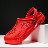Breakj Summer New Men's Hole Shoes Breathable Beach Shoes Outdoor Half Drag Bag Head Personality Cold