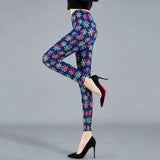 Leggings Women Colorful Digital Print Sexy Leggings Stretch Workout Push Up Trousers Fitness