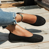 Breakj 2024 New Plus-Size Round-Headed Flat Single Shoes Women's Bean Shoes Sports Casual