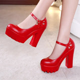 Model Cheongsam T Taiwan Waterproof Platform High Heels Thick Heels Large-Size Professional Work Shoes Show Single Shoe