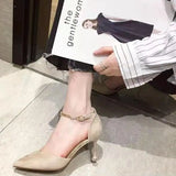 Women Thin Heel Hollow Sandals， Woman Pearl Butterfly Pointed Toe High Heels Womens Shoe Wedding Shoes，designer