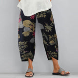2022 ZANZEA Vintage Harem Pants Women's Print Trousers Casual Floral Long Pantalon Palazzo Female Elastic Waist Turnip