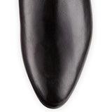 And Gray Square Heel Flat Thigh Boots Ladies Winter Velvet Boots Round Head Short Zipper Knee