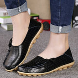 Summer Genuine Leather Shoes Women Butterfly-knot Loafers Women Flats Ballet Autumn Casual Flat Shoes Woman Moccasins