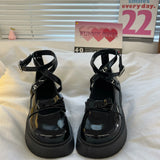 Lolita shoes summer new bow platform shoes retro girl Mary Jane shoes Japanese JK uniform high heels y2k college women's