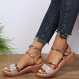 Breakj 2024 New Large Size Fish Mouth Women's Shoes Wedge Women's