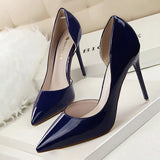Shoes Patent Leather Heels 2022 Fashion Woman Pumps Stiletto Women Shoes Sexy Party Shoes Women High Heels 12