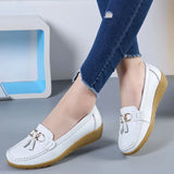 New Arrival Shoes Woman Genuine Leather Women Flats Slip On Women's Female Moccasins