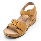 Breakj Thick-Bottomed Velvet Sandals Women Wear Slopes And Large Beach Cool
