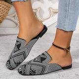 Women Flats Mules Shoes Spring 2024 Fad Slingback Slippers Designer New Flip Flops Ladies Casual Walking Flat