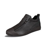 High-top Men Casual Plush Shoes Quality Warm Lined Male Footwear Outside Wear-resisting Flats Shoes Fashion