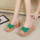 Breakj Summer New Women's Shoes Pine Cake Thick-Solle Women's Sandal Slippers A Word Casual Cool Drag Slope And Large
