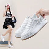 Breakj 2025 Spring Small White Shoes New Korean Ins Female Student Platform Increased Sports Board Shoes Casual Shoes Street Shot