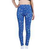 Leggings Women's Space Dark Blue Leggins Print Pants High Quality Fitness Trousers Mujer Hot Gym Stretch