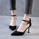 Breakj New Simple Sexy Nightclub Stiletto Shallow Mouth Pointed Out A Word With Single