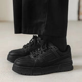 Breakj Design Men's Shoes Black Lovers Platform Shoes Ins Versatile Increased Low Top Men And Women Casual Shoes BX