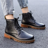 Shoes Autumn Winter Boots Retro Style Ankle Boots Lace Up Casual Boots High-top Shoes For Men Wear-resistant Zapatos